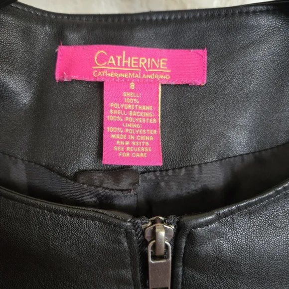 Black Faux Leather Jacket - Picture 4 of 6